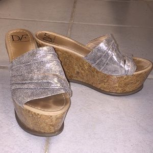 Diane von furstenberg platform clogs